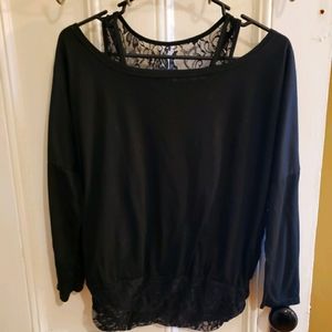 Black laced top